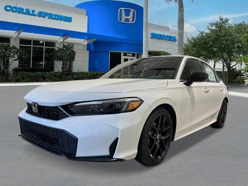Platinum White Pearl 2026 Honda Civic Sport