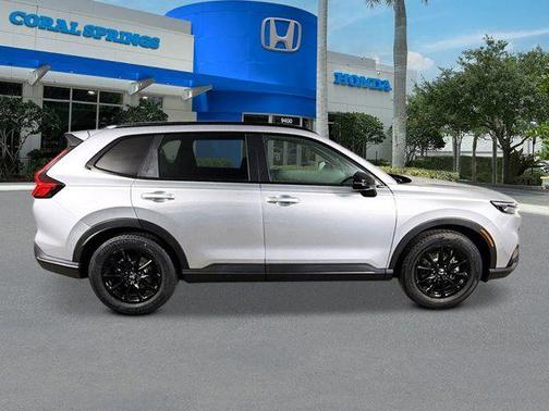 Solar Silver Metallic 2026 Honda CR-V Hybrid Sport-L