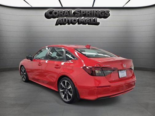 Rallye Red 2025 Honda Civic Hybrid TOURING