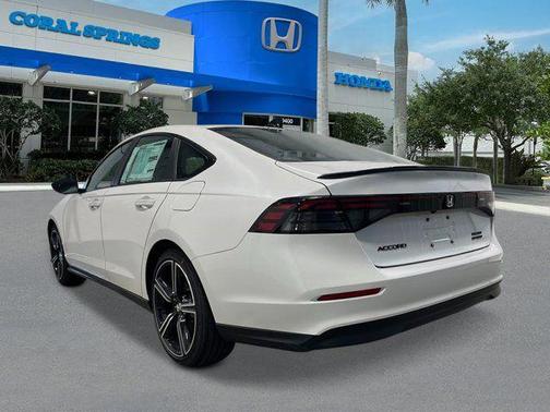 Platinum White Pearl 2026 Honda Accord Hybrid Sport