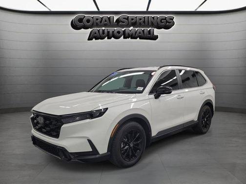 White 2025 Honda CR-V Hybrid Sport-L