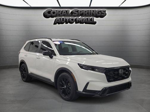 White 2025 Honda CR-V Hybrid Sport-L