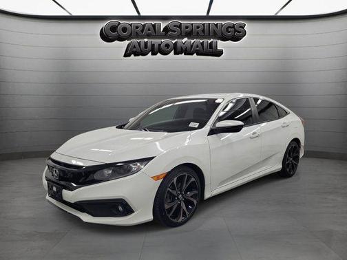 White 2020 Honda Civic Sport