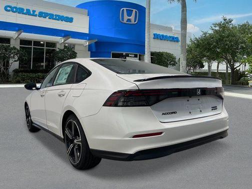 Platinum White Pearl 2026 Honda Accord Hybrid Sport