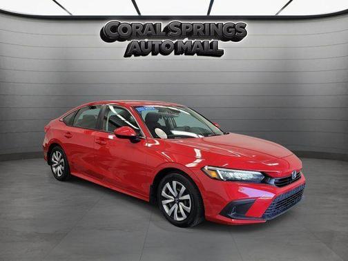 Red 2023 Honda Civic LX