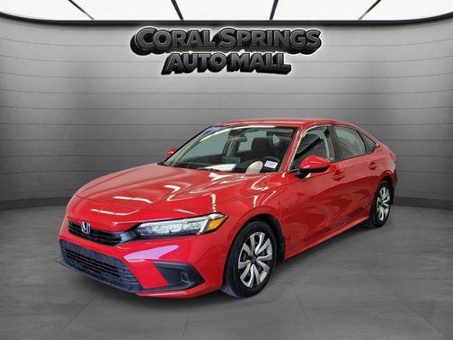 Red 2023 Honda Civic LX