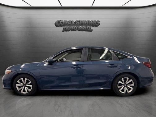 Blue 2025 Honda Civic LX