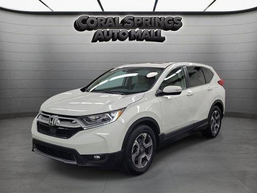 White 2019 Honda CR-V EX-L