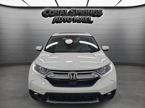 White 2019 Honda CR-V EX-L