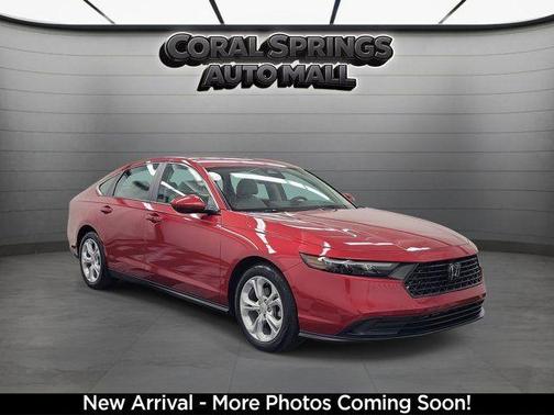 Red 2025 Honda Accord LX