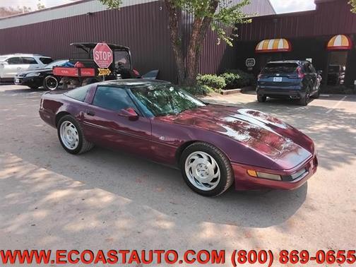BURGUNDY 1993 Chevrolet Corvette Base