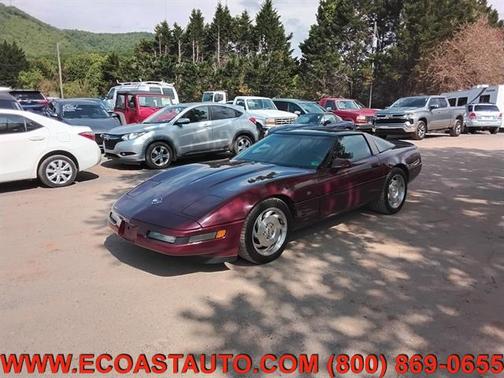 BURGUNDY 1993 Chevrolet Corvette Base