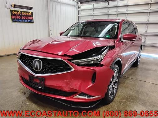 Performance Red Pearl 2022 Acura MDX Technology Package