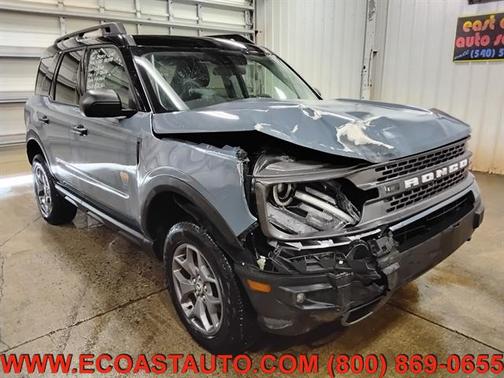 Azure Gray Metallic Tri-Coat 2024 Ford Bronco Sport Badlands