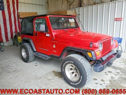 Flame Red 2000 Jeep Wrangler SE