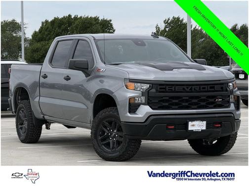 Sterling Gray Metallic 2026 Chevrolet Silverado 1500 Custom Trail Boss
