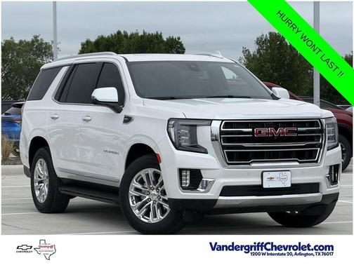 White Frost Tricoat 2022 GMC Yukon SLT