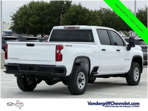 Summit White 2026 Chevrolet Silverado 2500 Crew Cab, Standard Bed, WT, 4WD