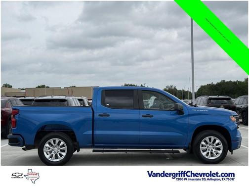 Glacier Blue Metallic 2024 Chevrolet Silverado 1500 Custom