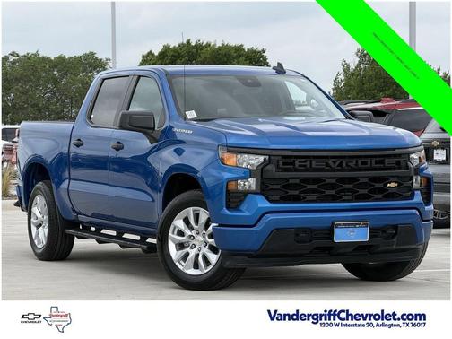 Glacier Blue Metallic 2024 Chevrolet Silverado 1500 Custom