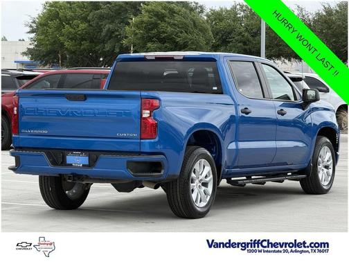 Glacier Blue Metallic 2024 Chevrolet Silverado 1500 Custom