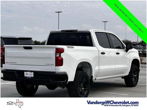 Summit White 2026 Chevrolet Silverado 1500 Custom Trail Boss
