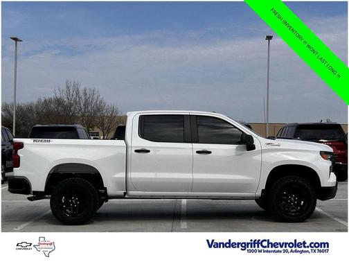 Summit White 2026 Chevrolet Silverado 1500 Custom Trail Boss