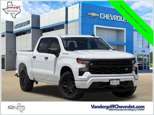 Summit White 2026 Chevrolet Silverado 1500 Custom