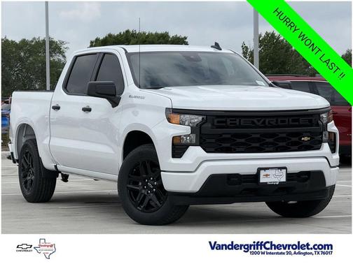 Summit White 2026 Chevrolet Silverado 1500 Custom