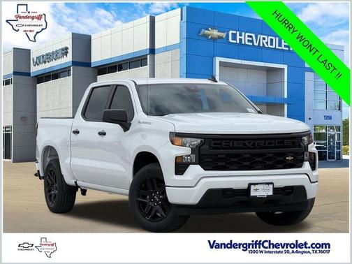 Summit White 2026 Chevrolet Silverado 1500 Custom