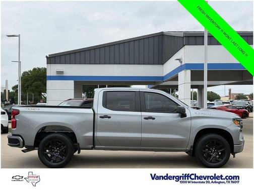 Sterling Gray Metallic 2026 Chevrolet Silverado 1500 Custom