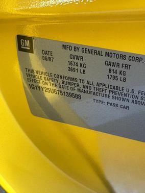 2007 Chevrolet Corvette Base