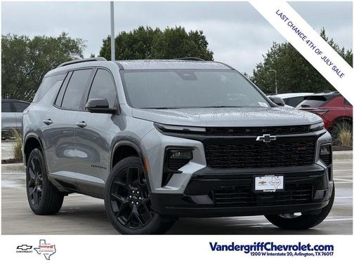 Sterling Gray Metallic 2026 Chevrolet Traverse RS