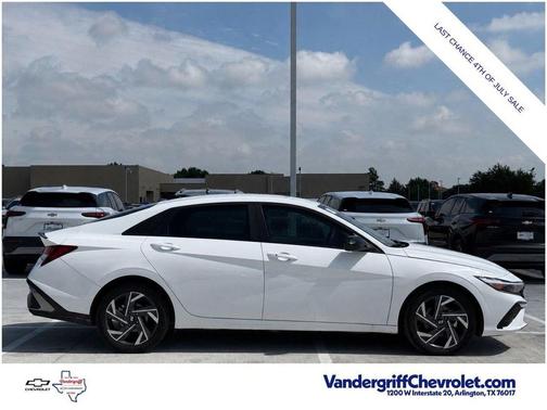 Serenity White 2025 Hyundai ELANTRA Sport