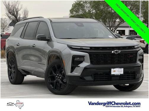 Sterling Gray Metallic 2026 Chevrolet Traverse RS