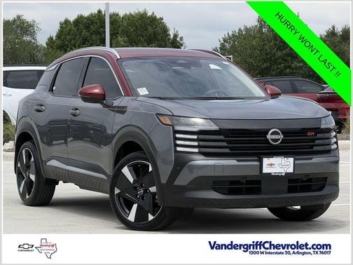 Red 2025 Nissan Kicks SR