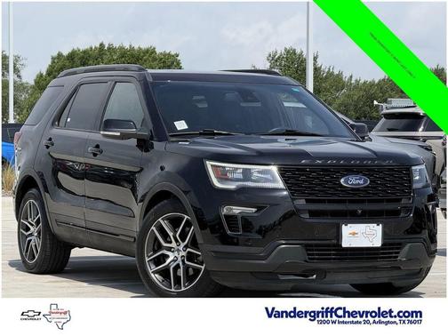 Shadow Black 2018 Ford Explorer Sport