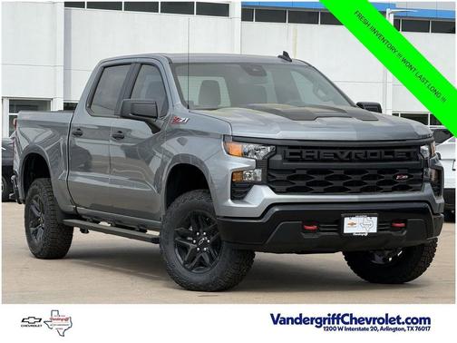 Sterling Gray Metallic 2026 Chevrolet Silverado 1500 Custom Trail Boss
