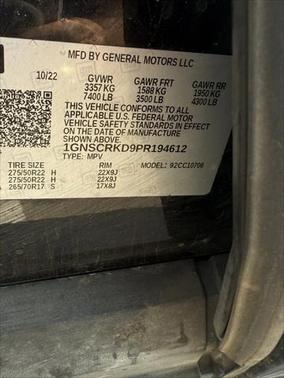 2023 Chevrolet Tahoe 2WD RST