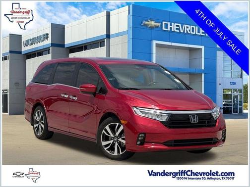 Radiant Red Metallic II 2024 Honda Odyssey Touring