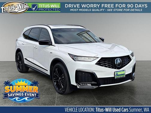 Platinum White Pearl 2025 Acura MDX A-SPEC Advance Package