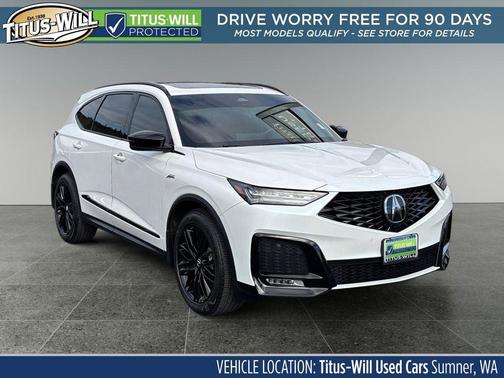 Platinum White Pearl 2025 Acura MDX A-SPEC Advance Package