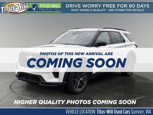 Star White Metallic Tri-Coat 2025 Ford Explorer ST