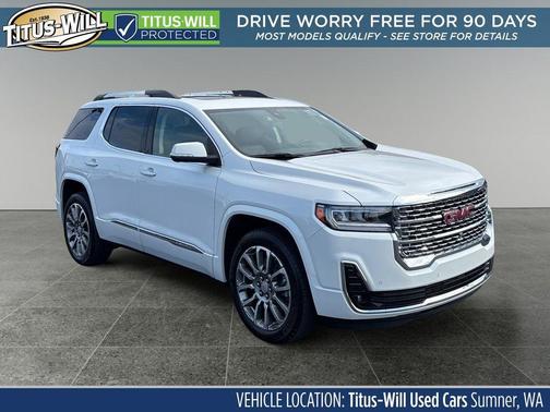 White Frost Tricoat 2023 GMC Acadia Denali