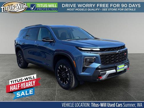 Lakeshore Blue Metallic 2025 Chevrolet Traverse AWD Z71