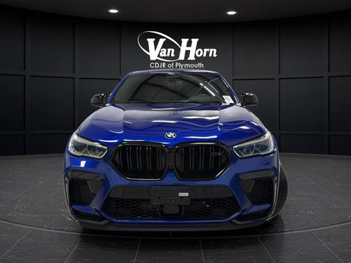 Marina Bay Blue Metallic 2020 BMW X6 M Competition