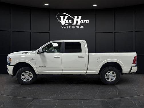 Pearl White 2022 RAM 3500 Laramie Crew Cab 4x4 6'4' Box