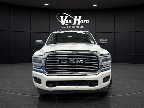 Pearl White 2022 RAM 3500 Laramie Crew Cab 4x4 6'4' Box