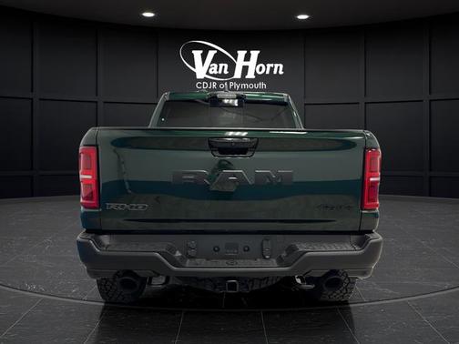 Serrano Green Metallic 2026 RAM 1500 RHO Crew Cab 4x4 5'7' Box