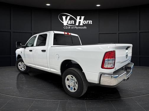 Bright White Clearcoat 2024 RAM 3500 Tradesman Crew Cab 4x4 6'4' Box